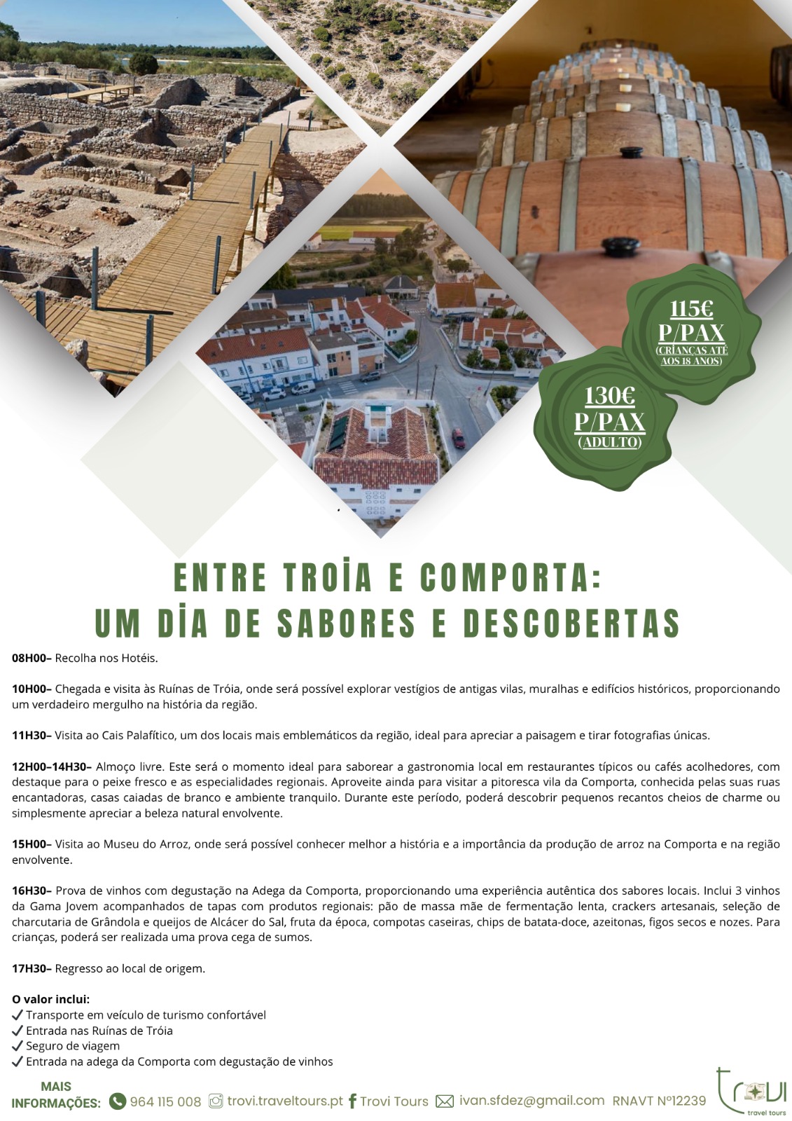 Roteiro Tróia e Comporta